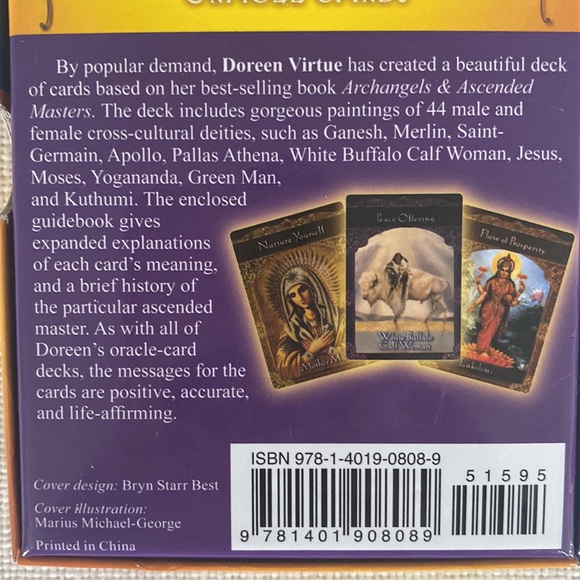 Collectible Ascended Masters Oracle Tarot Card Deck Doreen Virtue PhD - Picture 4 of 16